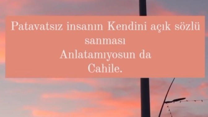 Patavatsızlık ve açık sözlülük arasındaki fark nedir sayın KS halkı?