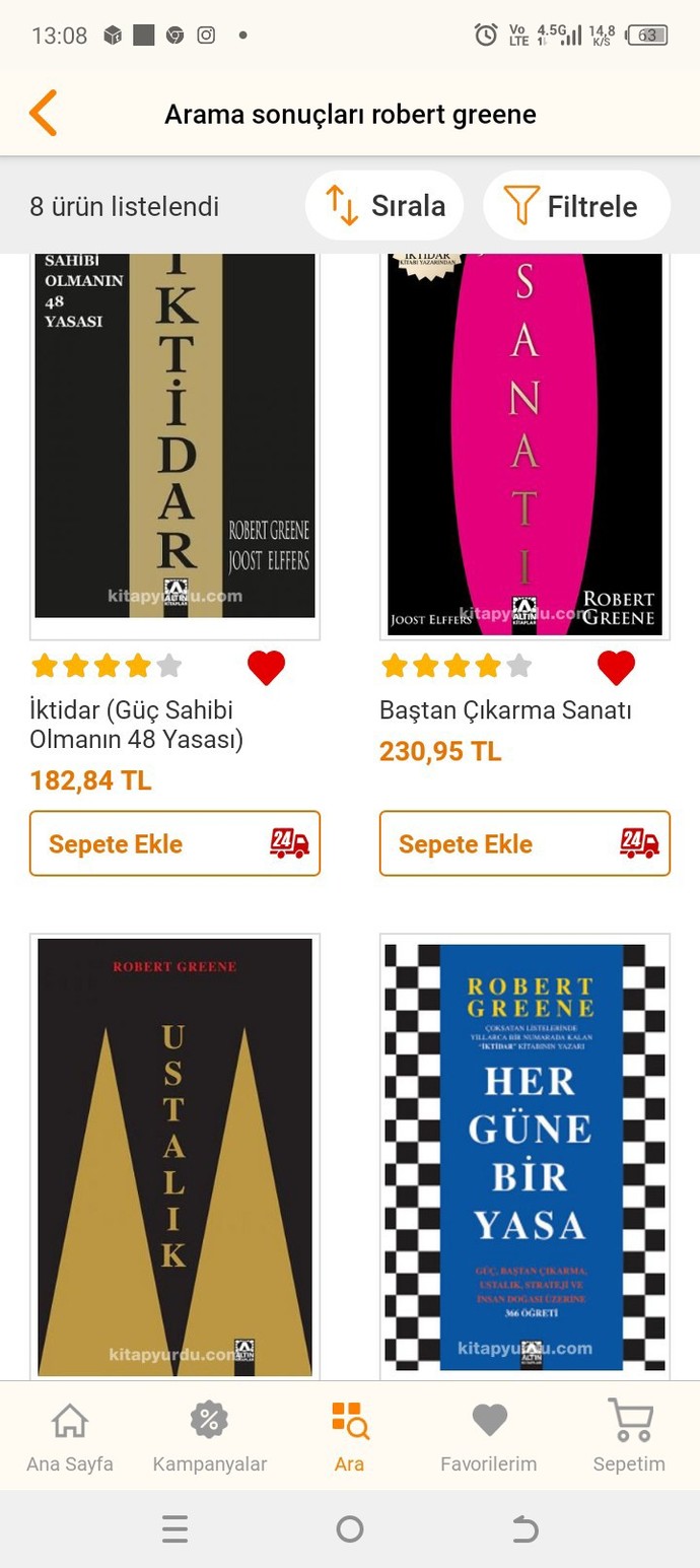 Robert Greene kitaplarından hangilerini okudunuz?