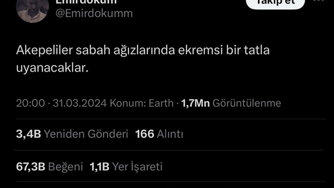 Sevgili akpliler nasılsınız bugün?
