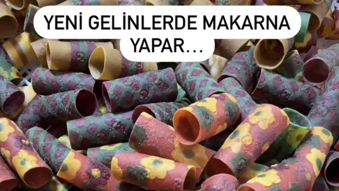 Eniştenize böyle çiçekli makarna yapsam beğenir mi acaba?