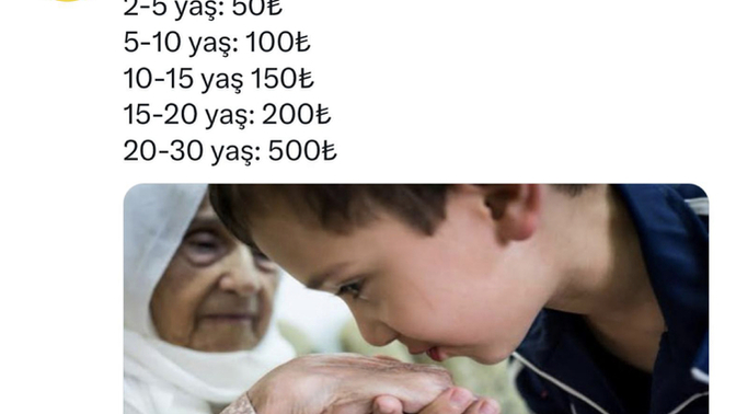 Bayram haşlıkları ücretleri belli olmuş kimler haşlık alıcak kimler haşlık vericek bakıyım?