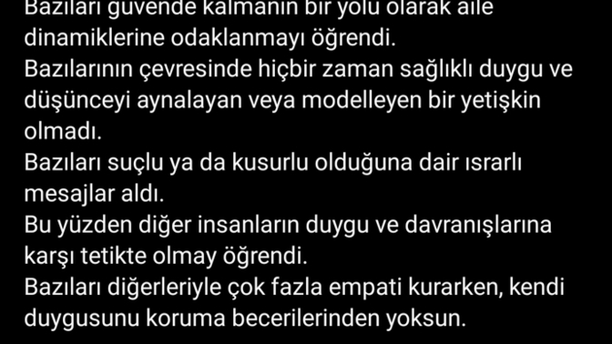 Başkalarının duygularını içselleştirir misiniz?