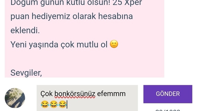 İnternetten aldıgınız son şeyi bana doğum günü hediyesi etseydiniz neyim olur du 😀?