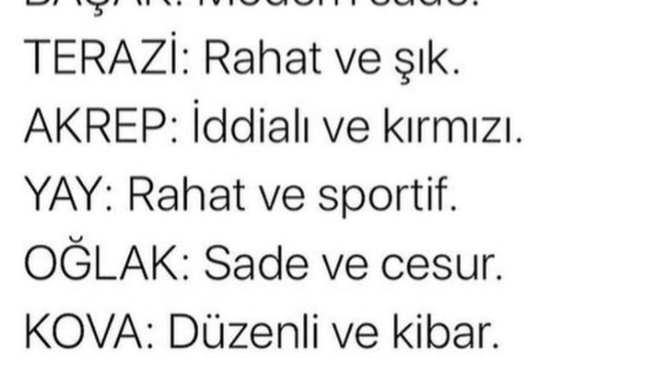 Sizin burcunuzun stili nedir?