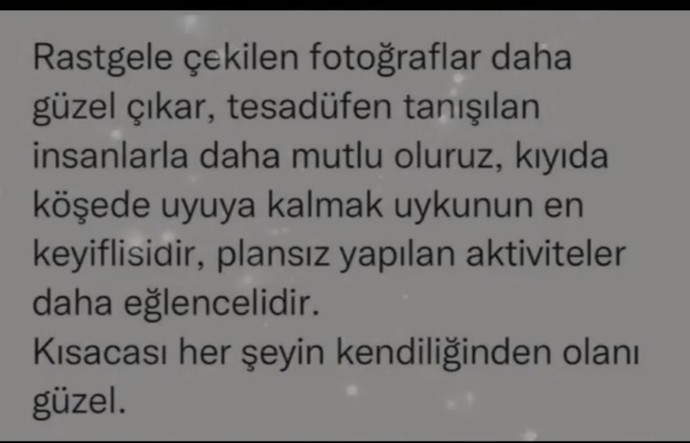 Hayatı rastgele mi yaşıyorsun yoksa planlayarak mı?