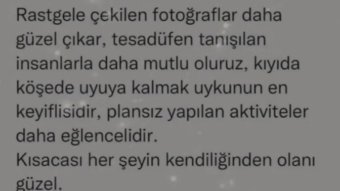 Hayatı rastgele mi yaşıyorsun yoksa planlayarak mı?