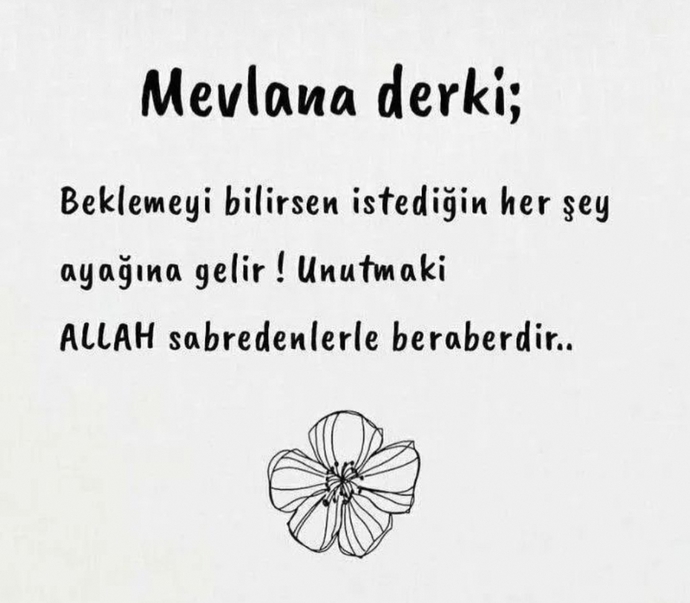 Beklemeyi biliyor musunuz?