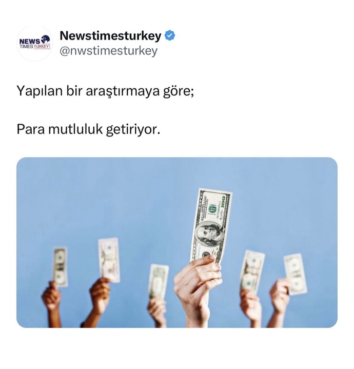 Paranın mutluluk getirdiği ispatlandı💸! Parasız da mutlu olunamaz mı?