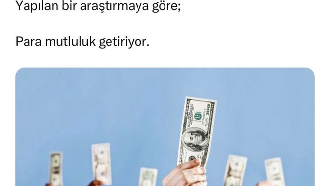Paranın mutluluk getirdiği ispatlandı💸! Parasız da mutlu olunamaz mı?