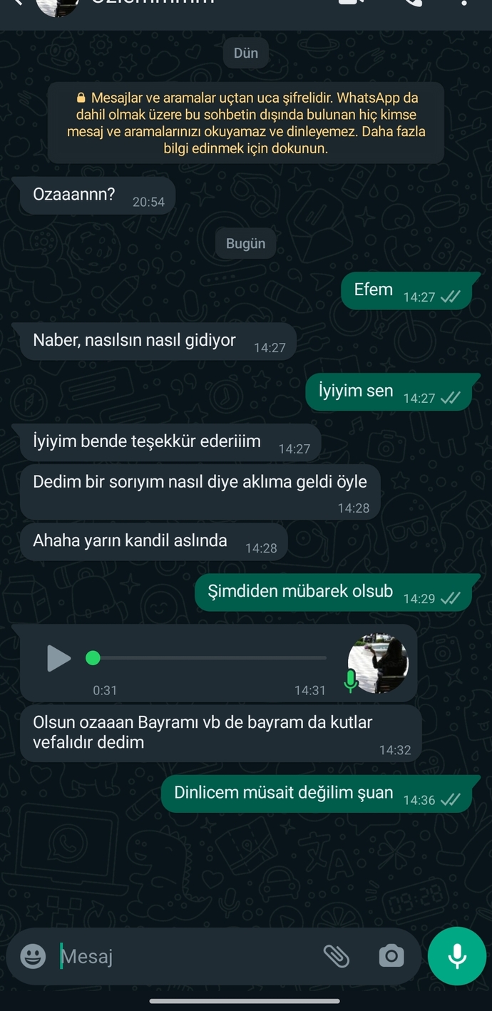 Mesajlara bilerek geç cevap verdiğiniz oluyor mu?