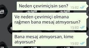 Whatsappta Çevrimiçi Olmasına Rağmen Yazmayan Sevgilinize ne tepki gösterirsiniz?