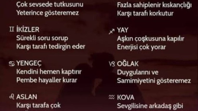Burçlar aşık olunca ❤️ en çok hangi hatalara düşüyor?