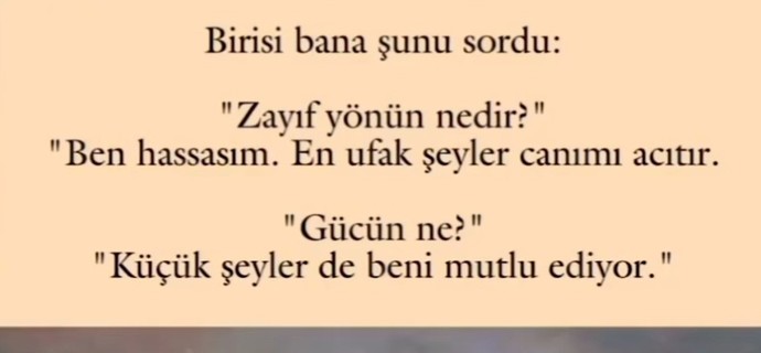 Peki sizin en zayıf ve en güçlü özelliğiniz neler?