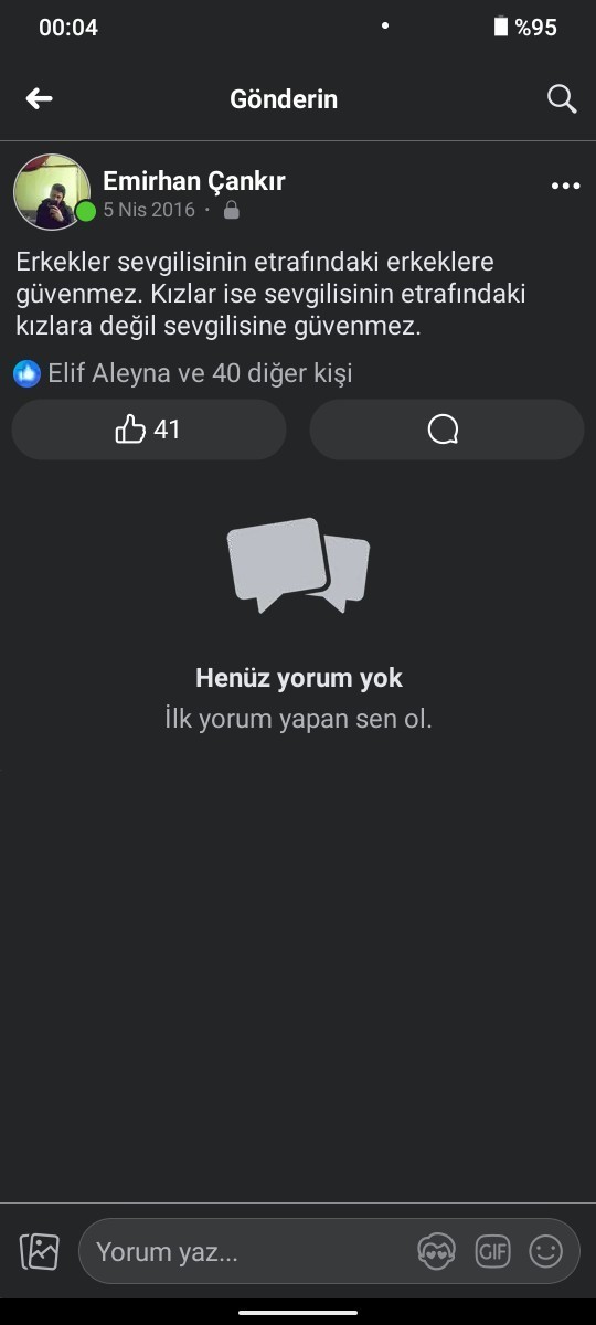Kizlar mi güvenilir erkekler mi?