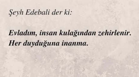 Her duyduğuna inanir misin?