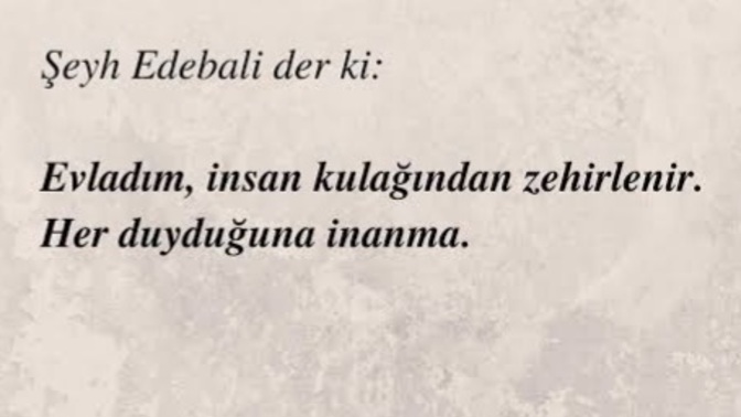 Her duyduğuna inanir misin?