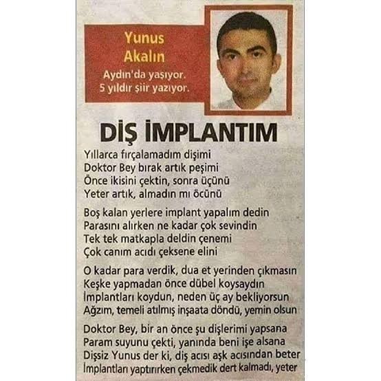 Siz de böyle özgün şiirler yazar mısınız?
