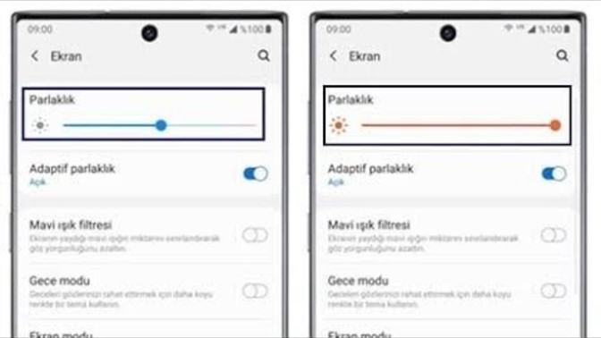 Telefon parlaklığını kısar mısınız?
