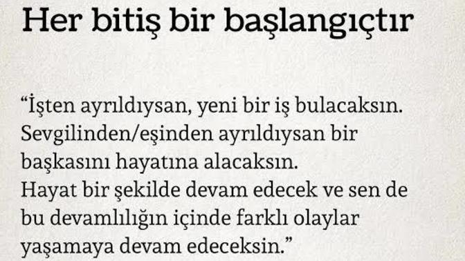 Bazı bitişler kurtuluştur sizce?