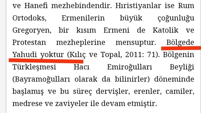 Karadeniz bölgesinde neden hiç Yahudi nüfus yoktur?