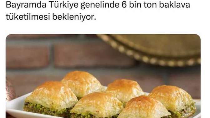 Tatlı deyince ilk sırayı tatbiki baklava alır peki sizin ilk sırada olan tatlınız hangisi 😋😍?