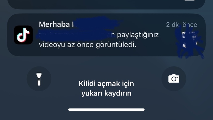 Tiktok paylaştığınız videoyu az önce görüntüledi bildirimi nedir?