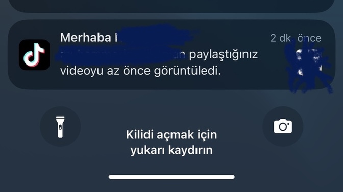 Tiktok paylaştığınız videoyu az önce görüntüledi bildirimi nedir?