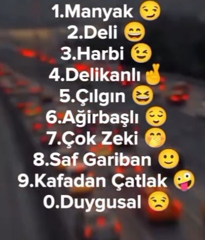 Numaranızın sonuna göre ne siniz?
