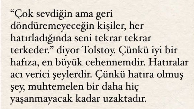 Hatıraların damağında hangi tadı bırakıyor?