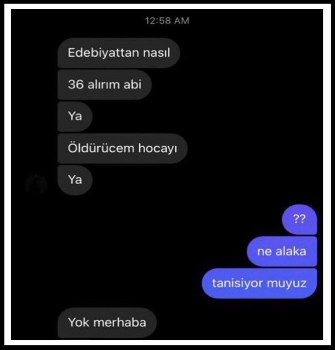 En yaratıcı ilk mesaj ne olur?