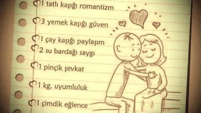 Aşkın reçetesi var mı?