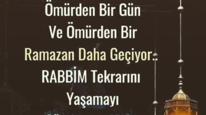 Ramazan'ı şerif Bitiyor Kimleriniz Üzülüyor ne hissediyorsunuz?