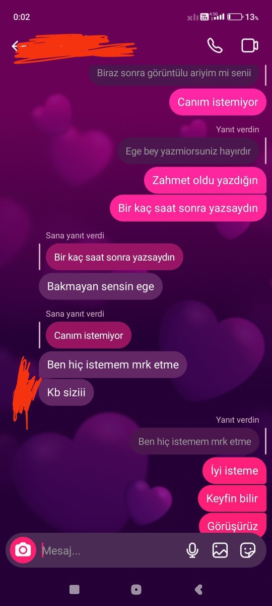 Sevgilimin böyle davranması?