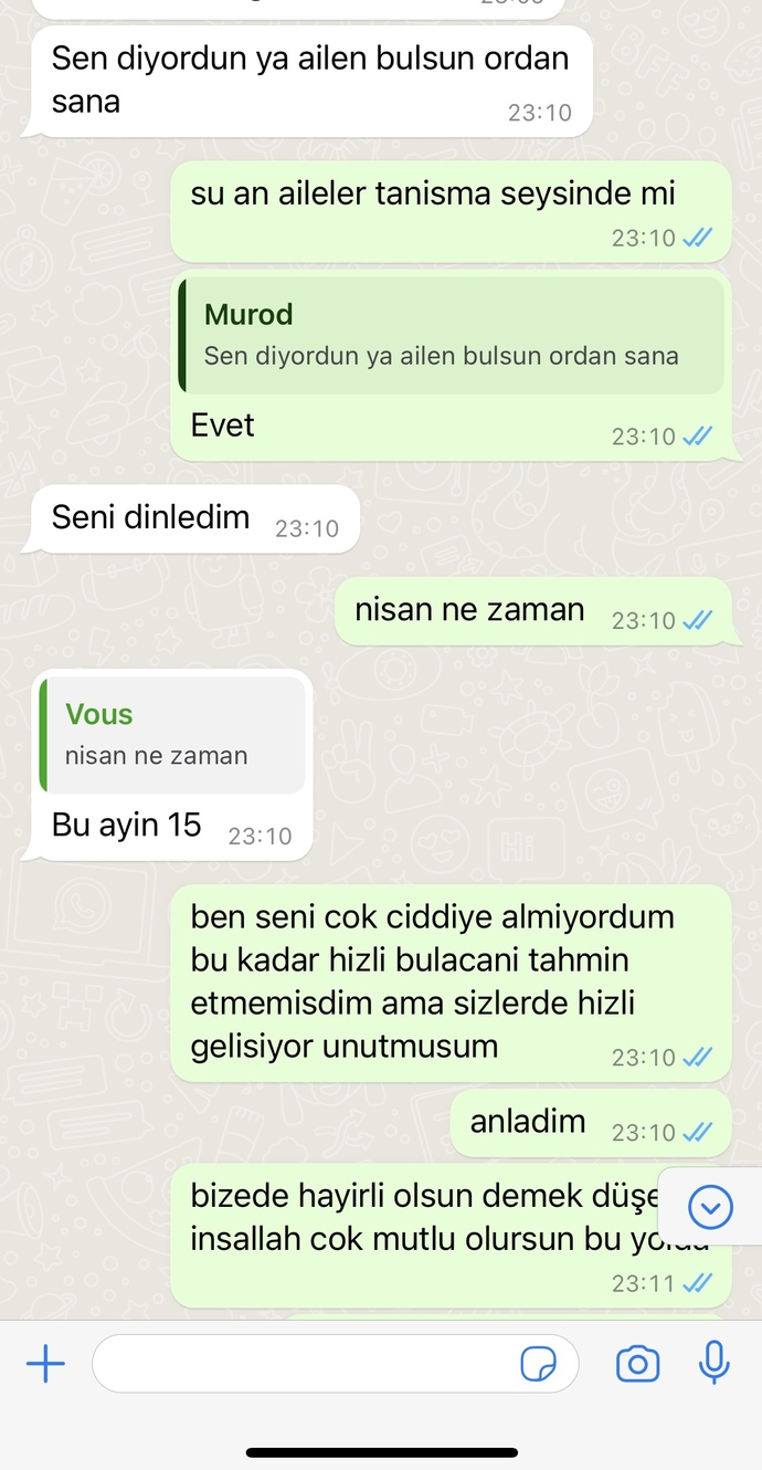 Bu konuşmalardan ne düşünüyorsunuz?