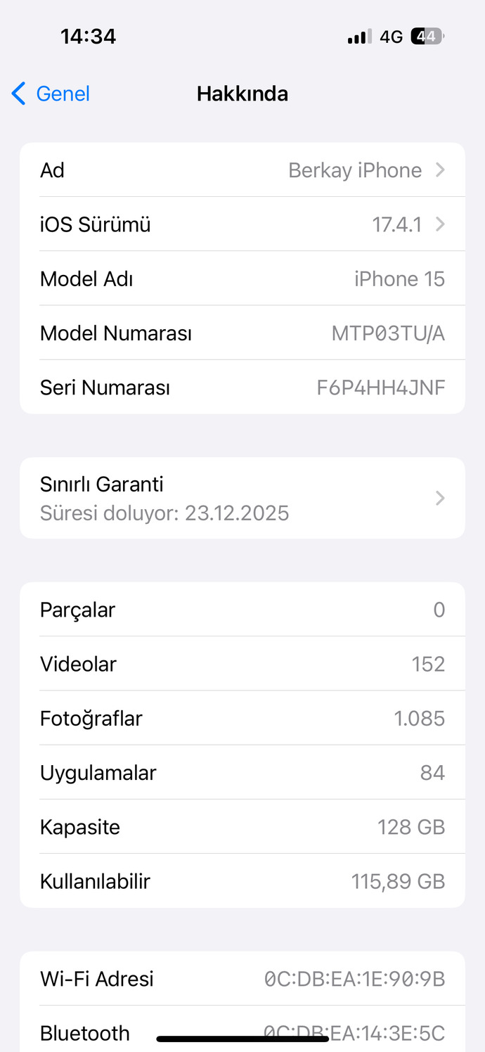 Telefon hakkında?