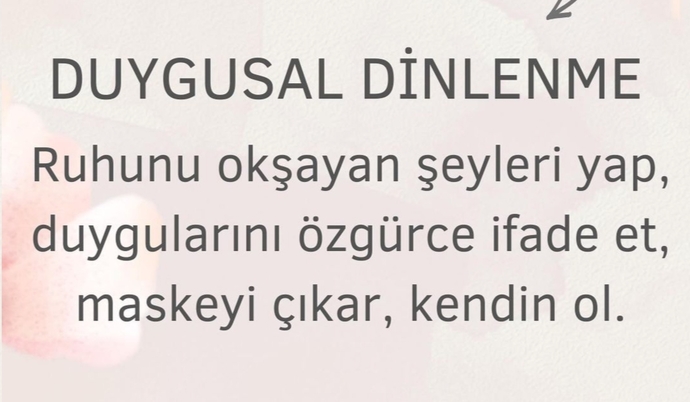 Bu dinlenme türlerinden hangisi size hitap ediyor?