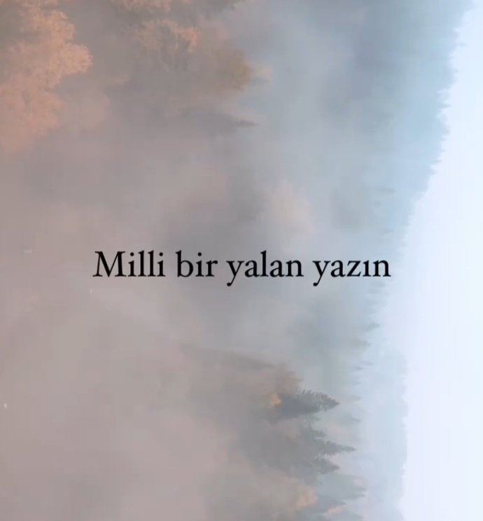 Milli bir yalan söyleyin?