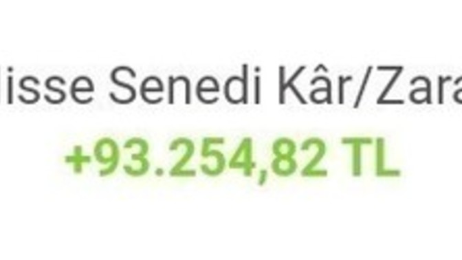 Borsada dün ki kazancım 93.254.82 lira sizce nasıl? Sizde durumlar nasıl?