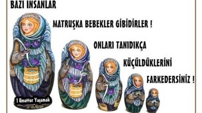 İnsanlar matruşka bebekler gibi midir?