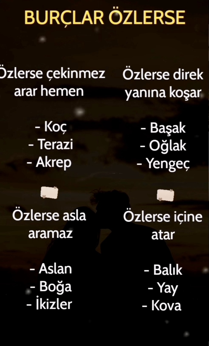 Sen özlediğinde ne yaparsın?