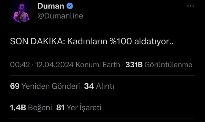 Günün en anlamlı tweeti 😂😂😂 sizce doğrumu ?