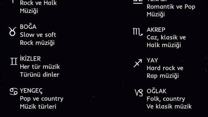 Hangi burç ne tarz müzik dinler?
