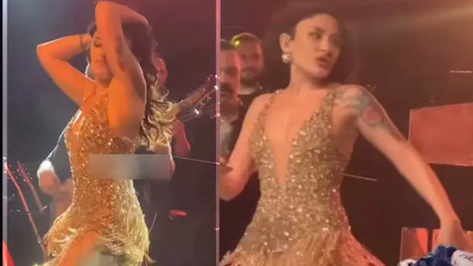 Melek Mosso'nun sahne tarzı ve dans Hadise'ye benzetildi! Sence de öyle mi?