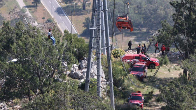 Teleferikte kaza olmuş! Hiç teleferiğe bindiniz mi?