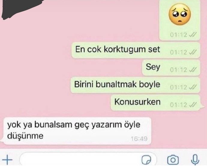 Bu hayatta en korktuğunuz şey nedir?