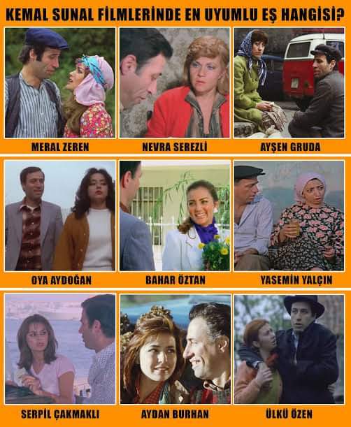 Kemal Sunal filmlerinde en uyumlu çift hangisi?