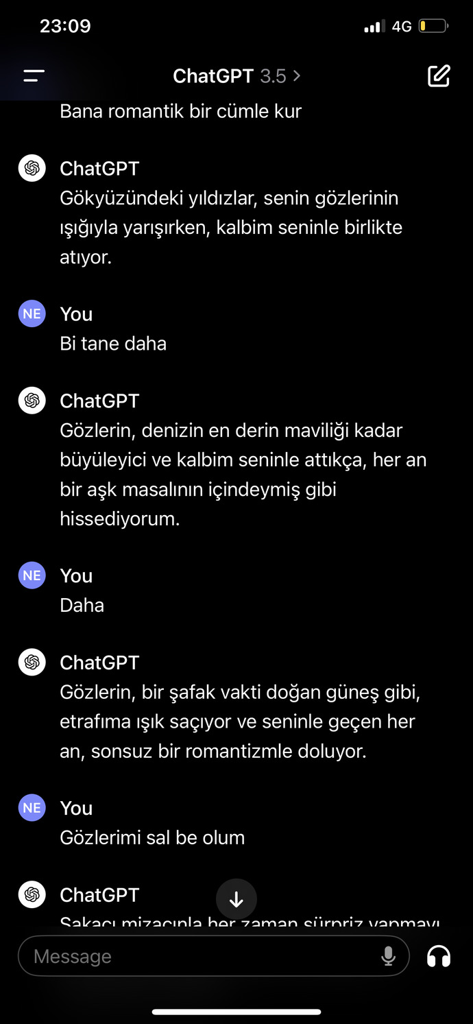 Sizce benim romantiklik şaka mı?