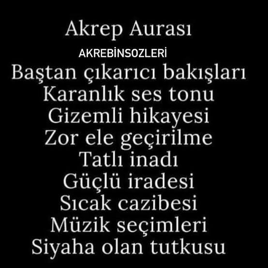 Akrep burcu ve akrep yükseleni olan birinin kişilik tipi? anlayan var mı?