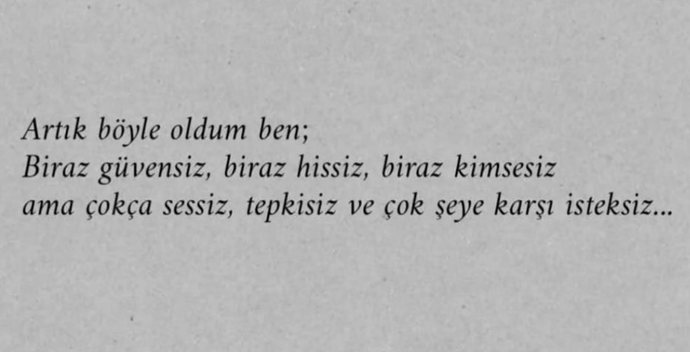 Bu hayatta duygularınızı kaybettiniz mi?