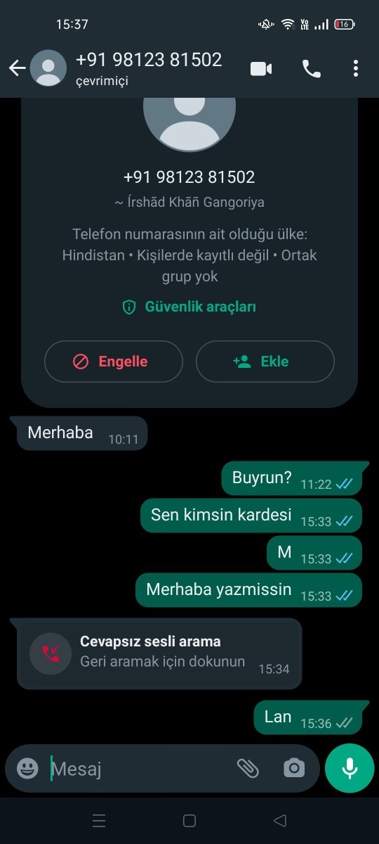 Siz de yabancı ülkelerden çağrı/mesaj alıyor musunuz?